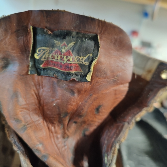 Industrial Work Boots Resoled with Vibram Alpha #1318 Oil Resistant Heel Defined - Picture 15 of 15